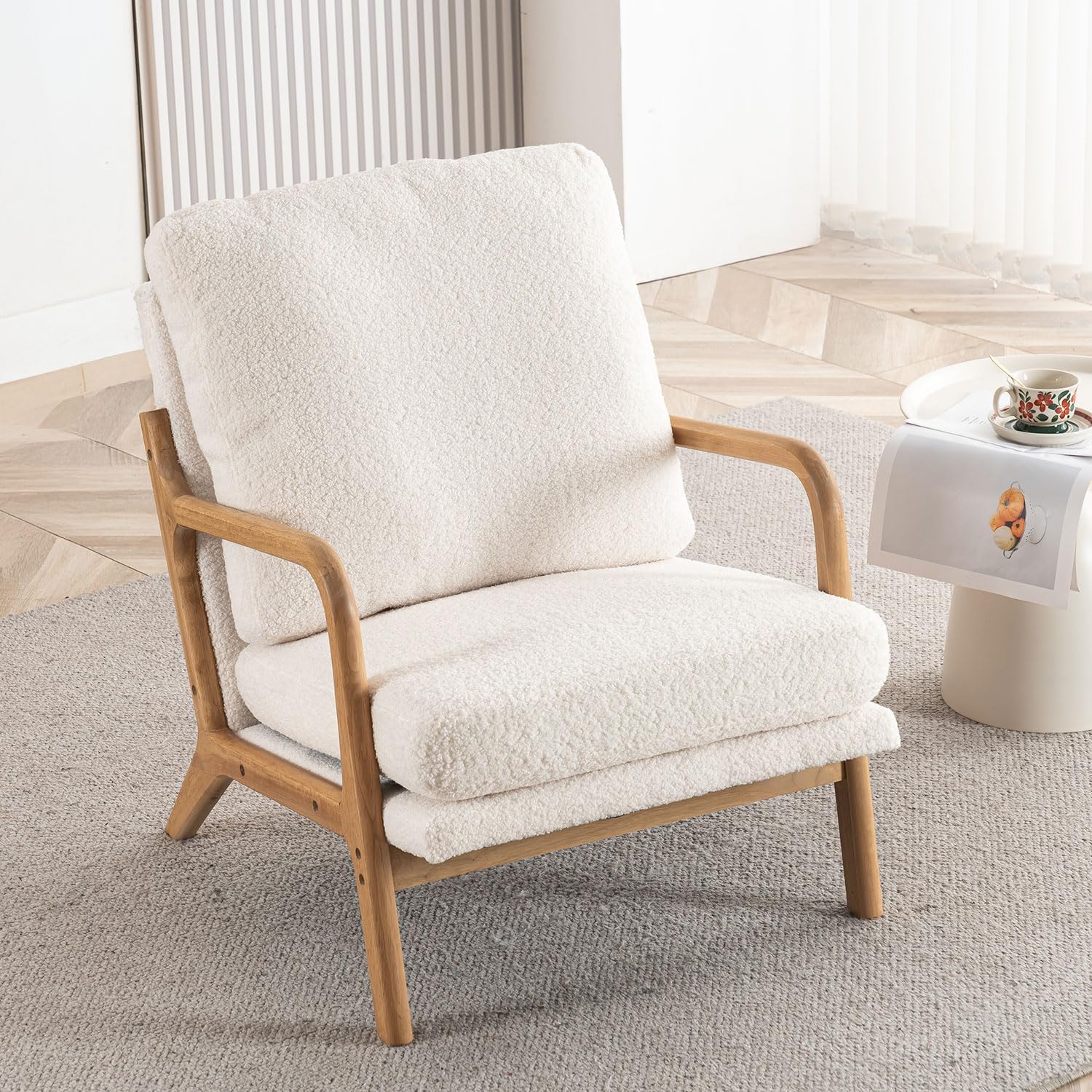Sherpa Lounge Chair Modern Armchair